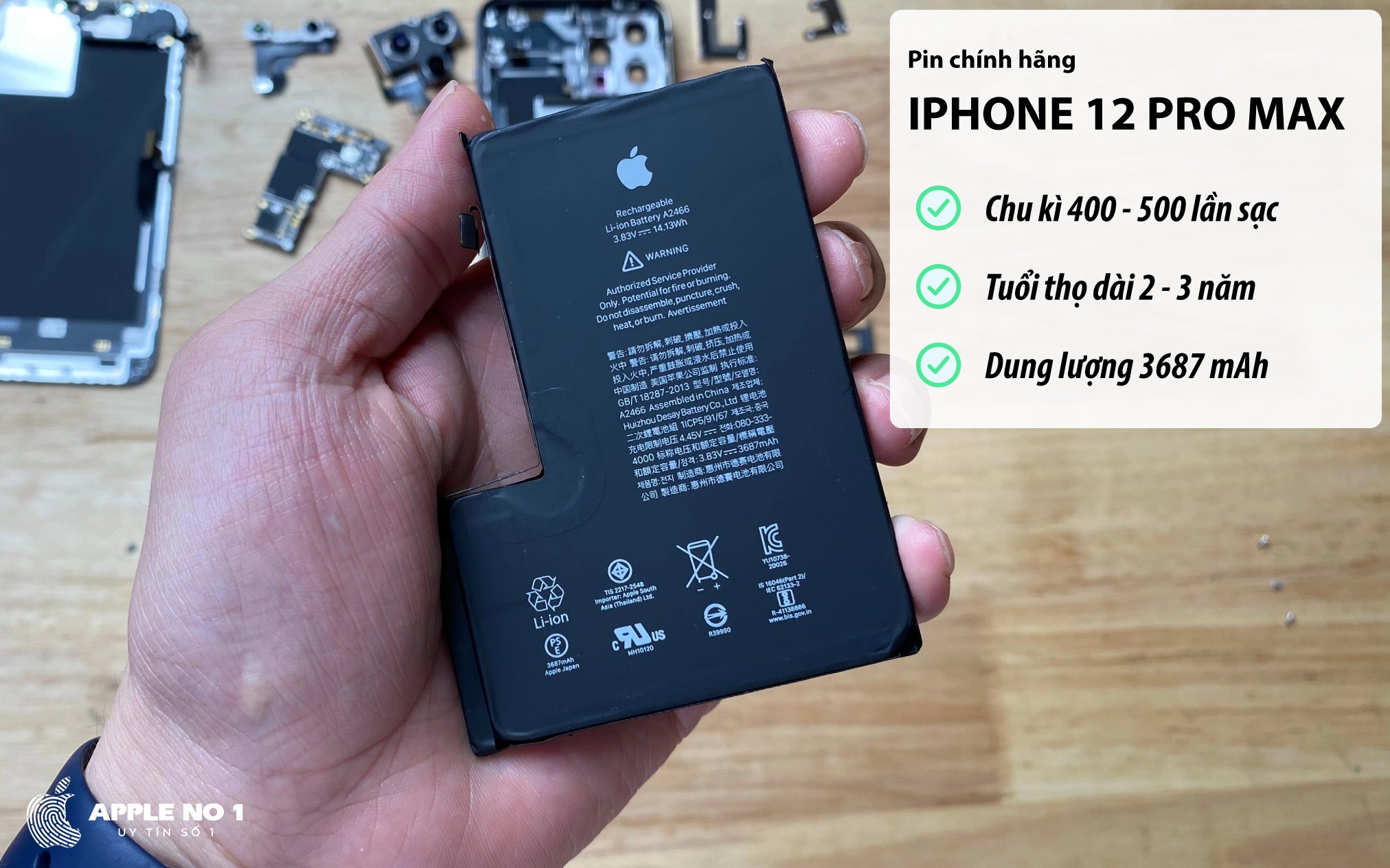 Pin iPhone 12 Pro Max có thời lượng sử dụng bao lâu ?