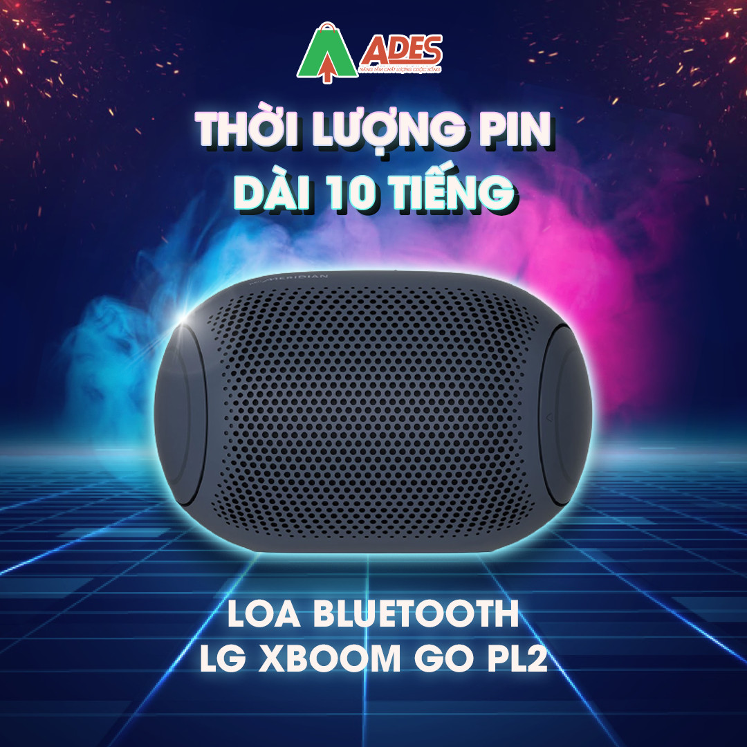 Loa Bluetooth LG XBOOM Go PL2 thoi luong pin 10 tieng